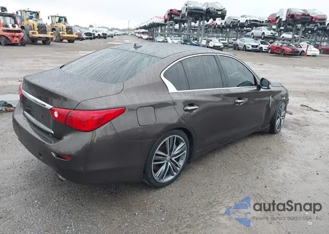 2014 Infiniti Q50 Sport z USA, uszkodzony, nr VIN JN1BV7AP8EM673572
